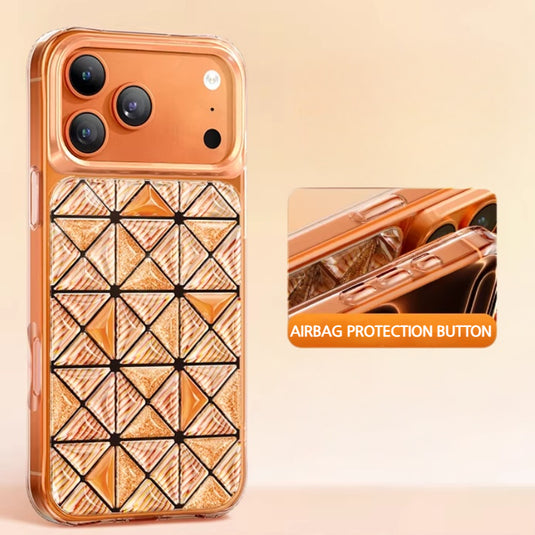 [Magsafe Compatible] Apple iPhone 17/Pro/ Pro Max - Kingxbar Geometric 3D Shockproof Phone Case