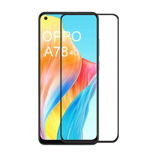 [9D Full Covered] OPPO A78 4G (CPH2565) - Tempered Glass Screen Protector