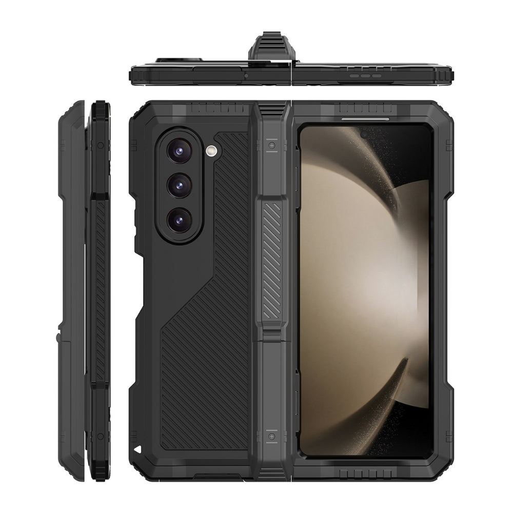 [With Invisible bracket] Samsung Galaxy Z Fold 5(SM-F946) - 360 Degree Full Coverage Military Grade Shockproof Phone Case - i-Station Mobile Phone & Electronic Device Repair and Accessories