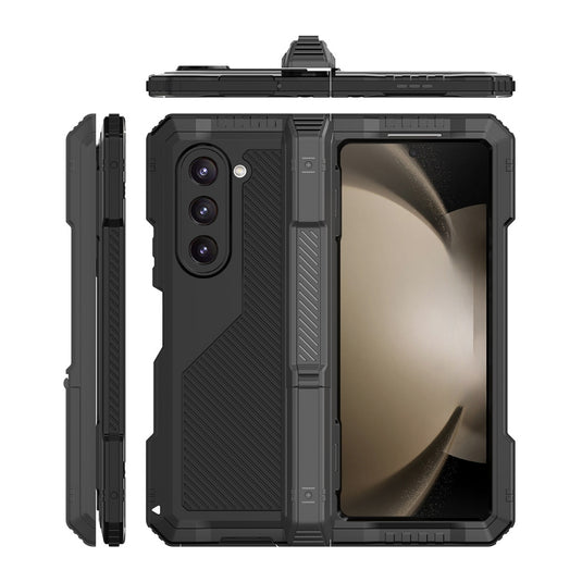 [With Invisible bracket] Samsung Galaxy Z Fold 6(SM-F956) - 360 Degree Full Coverage Military Grade Shockproof Phone Case