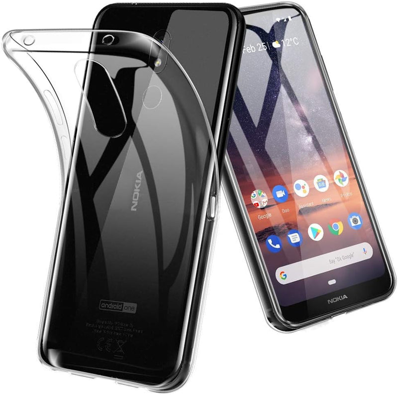 Load image into Gallery viewer, Nokia 3.2 - AirPillow Cushion Transparent Soft Clear TPU Four Corners Protective Case With 2PC 9H Tempered Glass Screen Protector
