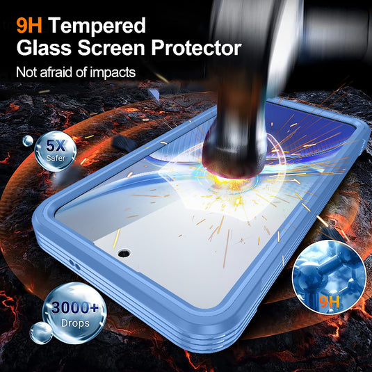 [FS Series][MagSafe Compatible] Samsung Galaxy S26 FE - Transparent Full Covered Waterproof Shockproof Armor Case