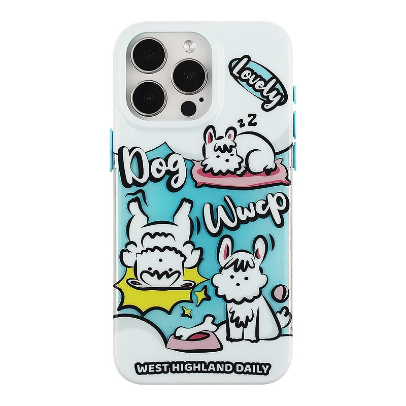 Load image into Gallery viewer, Apple iPhone 13/Pro/ Pro Max Manga cat design style Shockproof Fashion Series Case
