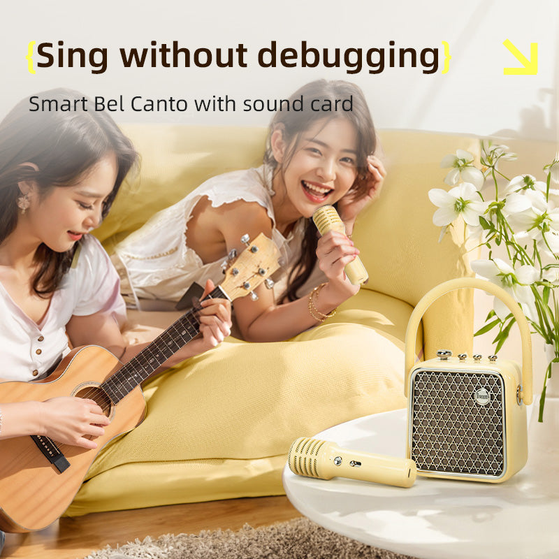 Load image into Gallery viewer, Divoom SongBird-HQ-SE Portable Bluetooth Speaker Dual Microphone Microphone Singing Camping Birthday Perfect Gift
