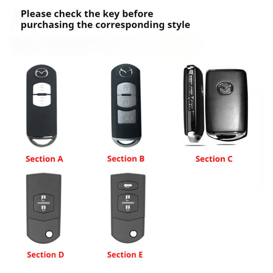 Mazda Zinc Alloy Car Key Cover Remote Fob Case For Mazda 2, 3, 5, 6, CX-3, CX-5, CX-7, CX-9