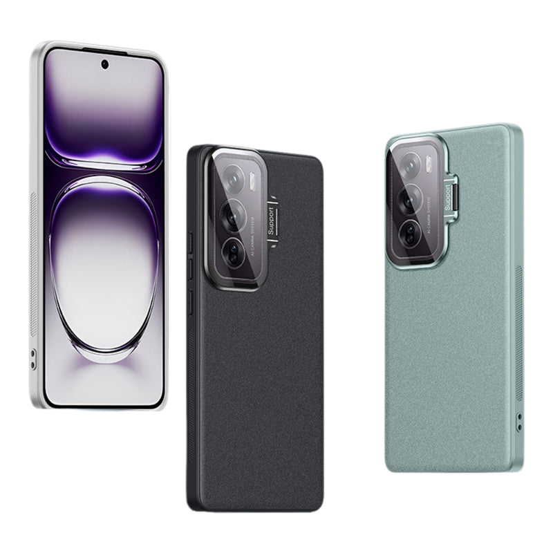 Load image into Gallery viewer, OPPO Reno12/Pro - PC Material Transparent Lens Cover Stand Protection Case
