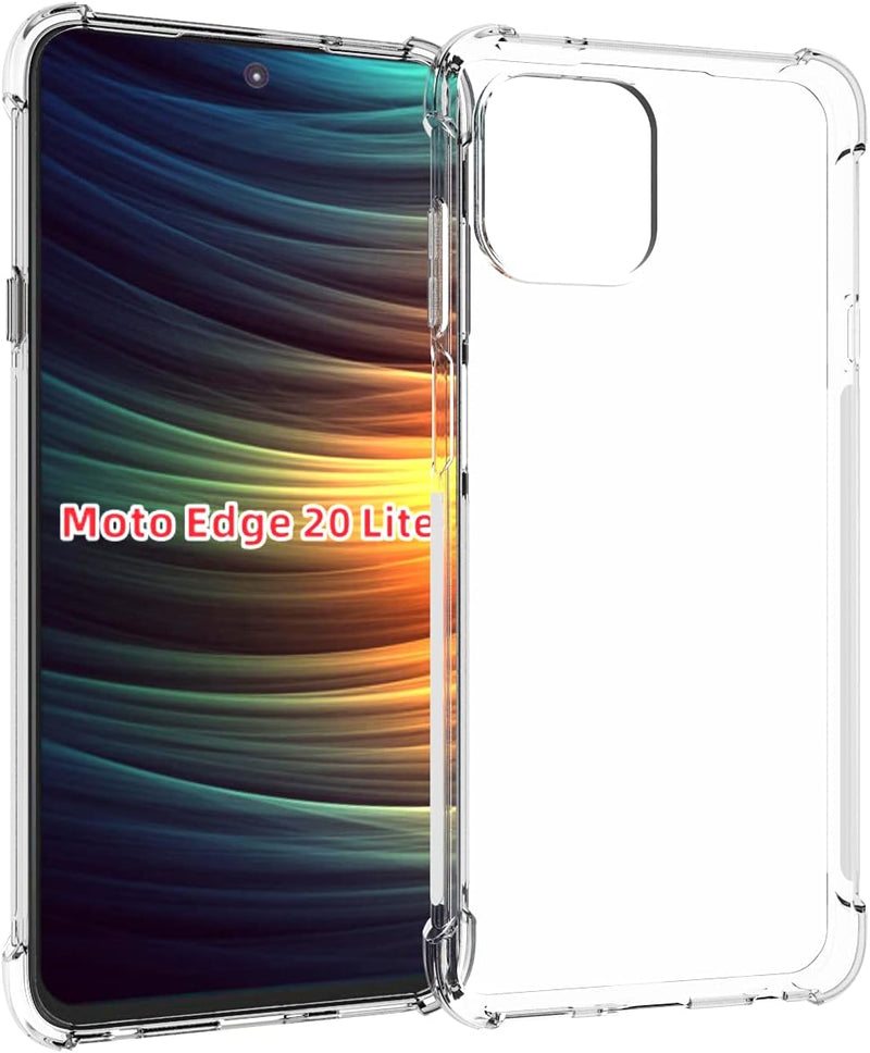 Load image into Gallery viewer, Motorola Moto Edge 20 Lite/Moto Edge 20 Fusion - AirPillow Cushion Transparent Soft Clear TPU Four Corners Protective Case With 2PC 9H Tempered Glass Sreen Protector
