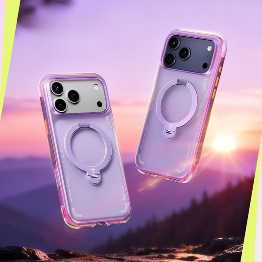 [Magsafe Compatible][Built-in Stand] Apple iPhone 17 Pro/Pro Max - TORRAS Acrylic Airbag Full-Body Shockproof Case