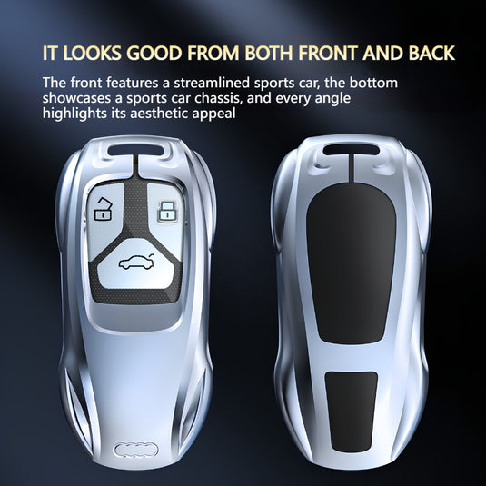 Audi Zinc Alloy Silicone Car Key Fob Case Cover For A3 For A4, A5, Q3, Q7, Audi TT - i-Station Mobile Phone & Electronic Device Repair and Accessories