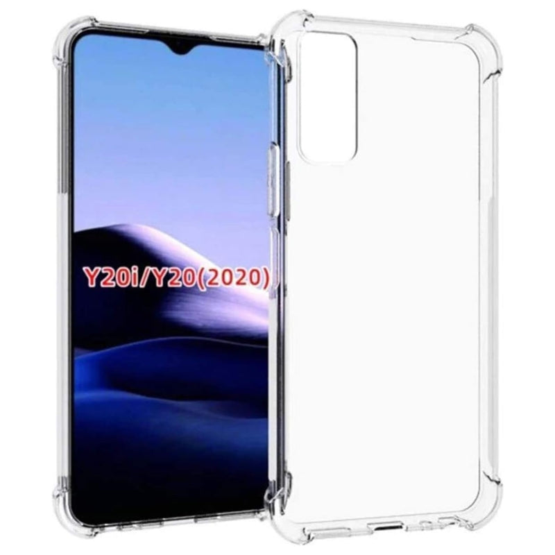 Load image into Gallery viewer, Vivo Y20/Y20i/Y20s - AirPillow Cushion Transparent Soft Clear TPU Four Corners Protective Case With 2PC 9H Tempered Glass Screen Protector
