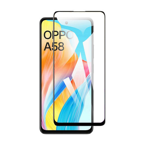 [9D Full Covered] OPPO A58 / A98 - Tempered Glass Screen Protector