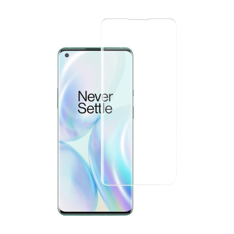 Load image into Gallery viewer, [UV Glue] [HD] OnePlus 8/5G (T-Mobile)/5G UW (Verizon) - UV Full Covered Curved 9H Tempered Glass Screen Protective Protector
