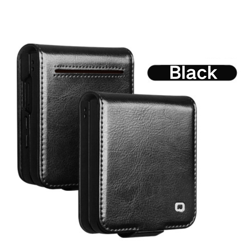 Load image into Gallery viewer, [Built-in Card Slot] Samsung Galaxy Z Flip8 Premium Genuine Leather Wallet Protective Case
