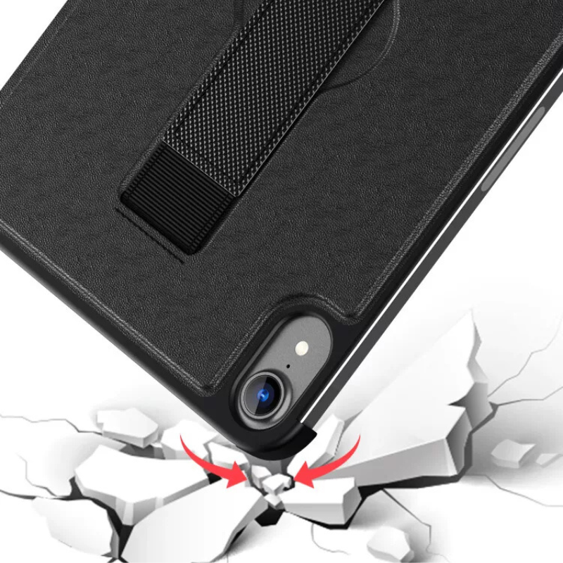 Load image into Gallery viewer, [With Wrist Strap] Apple iPad Mini 6/7 8.3'' 6/7th Gen (2021/2024) Handheld Full Coverage Shockproof Leather Case - i-Station Mobile Phone &amp; Electronic Device Repair and Accessories
