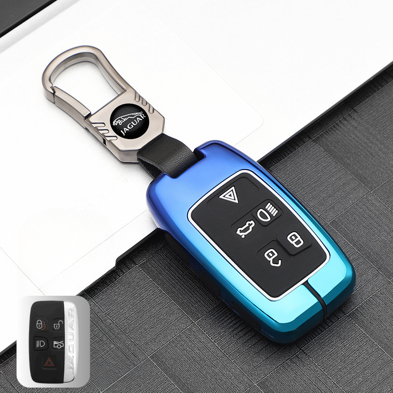 Load image into Gallery viewer, Jaguar Zinc Alloy + Silicone Smart Car Key Fob Case Cover For XEL, XJ, F-PACE, XFL, E-PACE, XE, XF, F-TYPE - i-Station Mobile Phone &amp; Electronic Device Repair and Accessories
