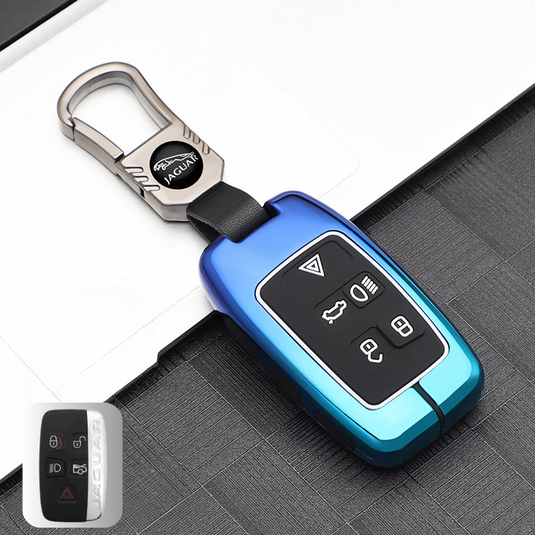 Jaguar Zinc Alloy + Silicone Smart Car Key Fob Case Cover For XEL, XJ, F-PACE, XFL, E-PACE, XE, XF, F-TYPE - i-Station Mobile Phone & Electronic Device Repair and Accessories