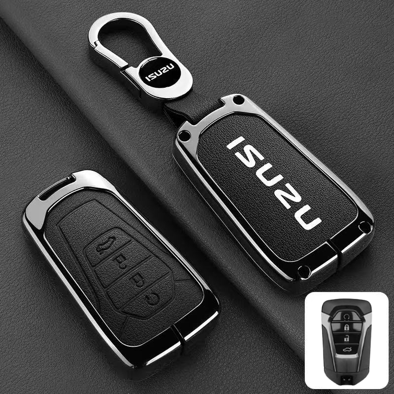 Load image into Gallery viewer, Isuzu Aluminum Alloy Shockproof Car Key Case Cover for D-Max, MU-X, Lingtuo, Ruimai
