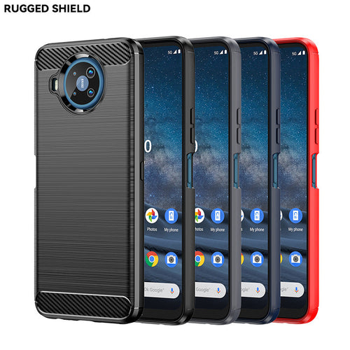 Nokia 8/8.1/8 Sirocco/8 V 5G UW/8.3 5G - Shield Shockproof Rugged Heavy Duty Case With 2PC 9H Tempered Glass Screen Protector