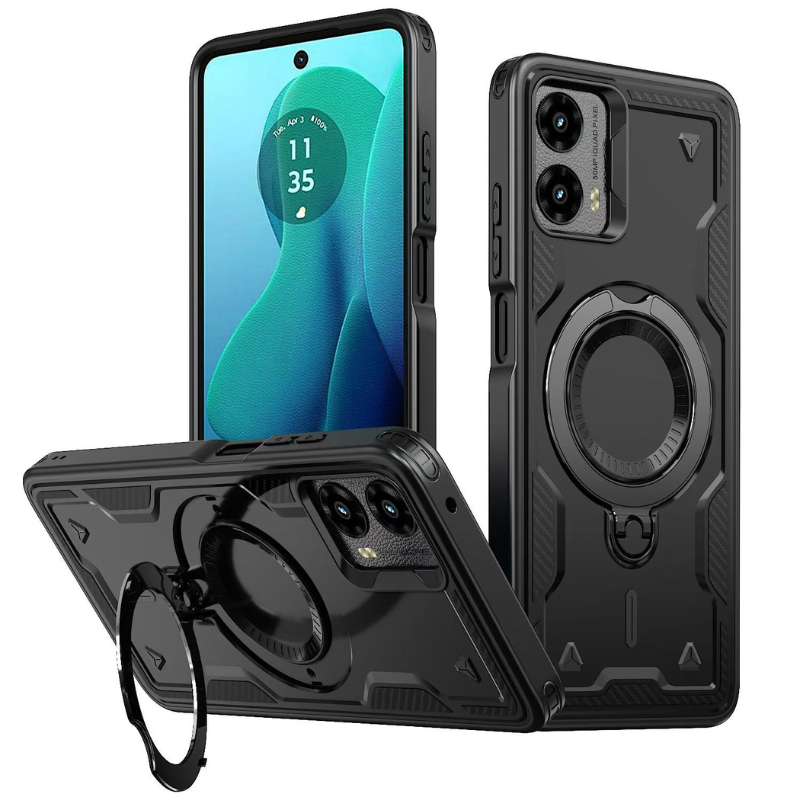 Load image into Gallery viewer, [Built-in Ring Bracket] [Magsafe Compatible] Motorola Moto G Play 5G (2024) Military Full Coverage Heavy Duty Series Case
