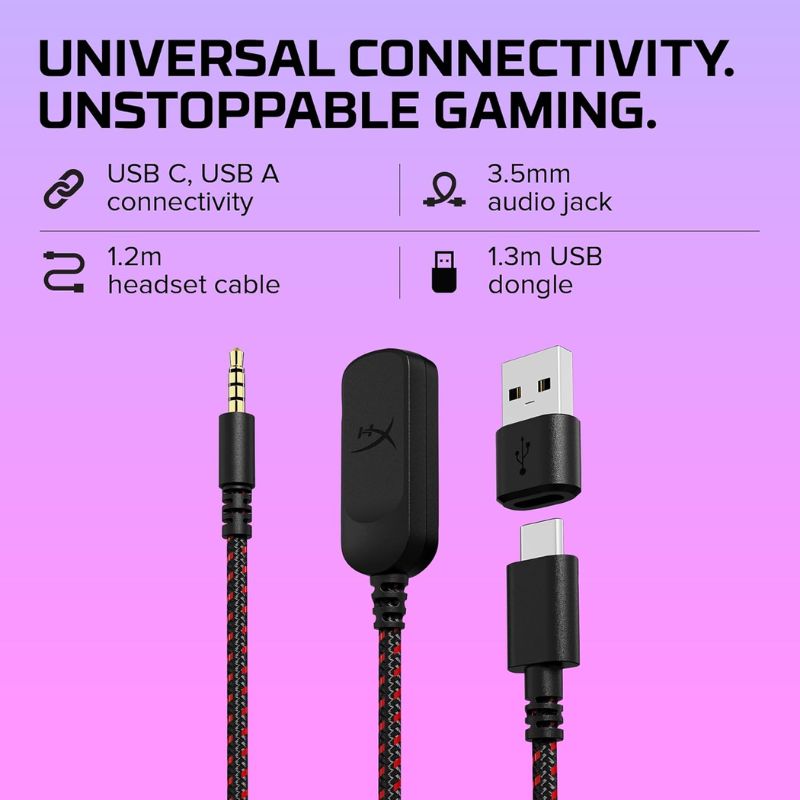 HyperX Cloud III – Wired Gaming Headset, PC, PS5, Xbox Series X|S, Angled 53mm Drivers, DTS, Memory Foam, Durable Frame, Ultra-Clear 10mm Mic, USB-C, USB-A, 3.5mm - i-Station Mobile Phone & Electronic Device Repair and Accessories