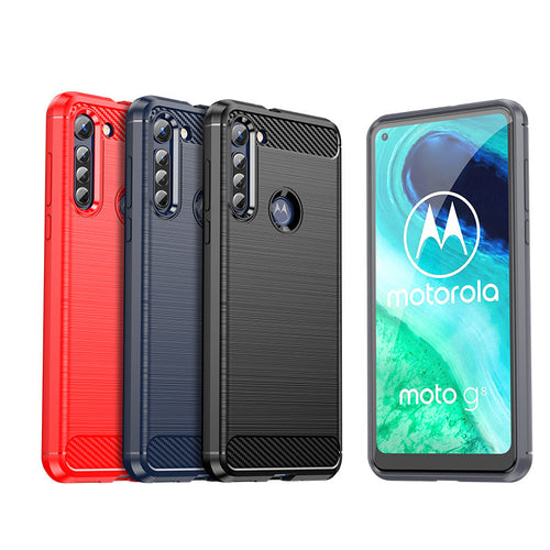 Motorola Moto G8/G8 Play/G8 Power/G8 Plus/G8 Power Lite - Shield Shockproof Rugged Heavy Duty Case With 2PC Tempered Glass Screen Protector