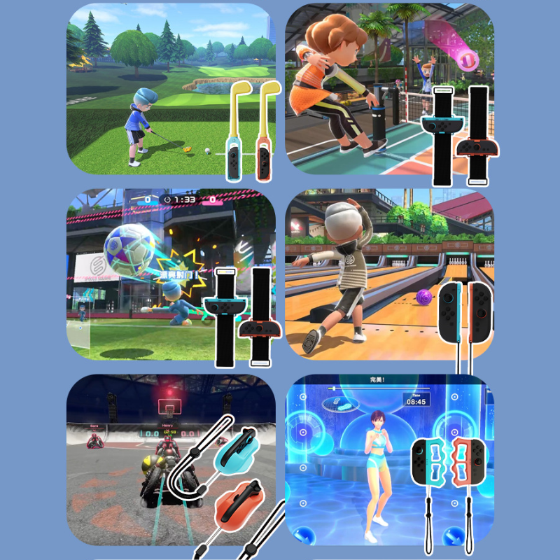 Load image into Gallery viewer, Nintendo Switch 2 (2025) 8-in-1 Sports Motion Game Accessory Set for Joy-Con Controllers
