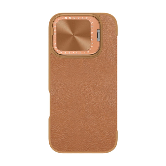 Apple iPhone 16/Pro/Max - NILLKIN Qin Pro Series Flip Camera Cover Design Leather Phone Case