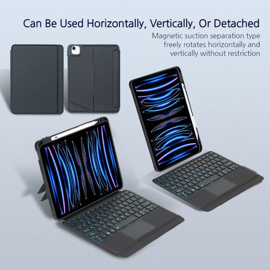 [Detachable] Apple iPad Mini 6/7 8.3'' 6/7th Gen (2021/2024) Smart Wireless Trackpad Keyboard Flip Case - i-Station Mobile Phone & Electronic Device Repair and Accessories