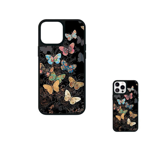 Apple iPhone 16/Plus/Pro/Max - High Quality Floral & Butterfly Embossed Leather Fashion-Forward Series Case