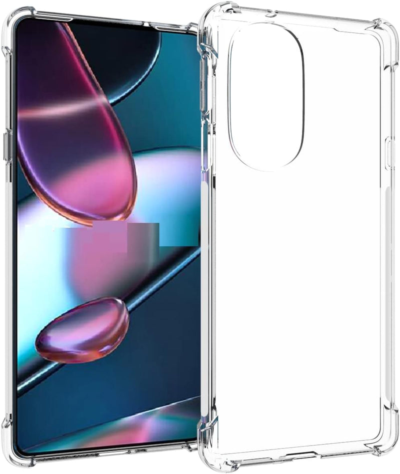 Load image into Gallery viewer, Motorola Moto Edge 30 Pro - AirPillow Cushion Transparent Soft Clear TPU Four Corners Protective Case With 2PC 9H Tempered Glass Sreen Protector
