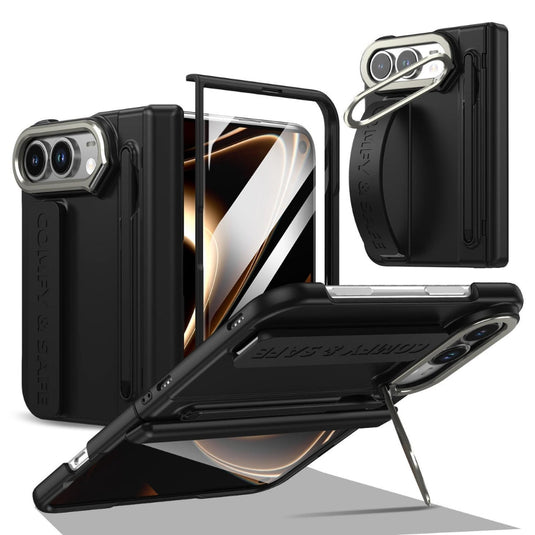 Apple iPhone Duo - Film Integrated Lens Frame Bracket Phone Case with Wristband / Pen - Polar Tech Australia