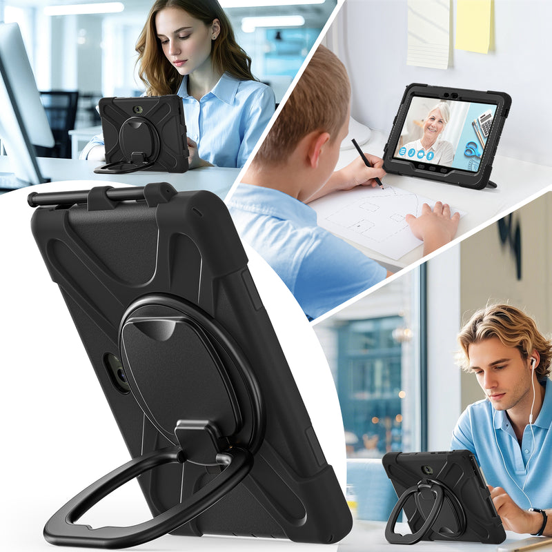 Load image into Gallery viewer, Samsung Galaxy Tab Active Pro / Active 4 Pro / Active 5 Pro Series - Heavy Duty 360 Degree Rotate Stand Hand Strap Case With Shoulder Strap - i-Station Mobile Phone &amp; Electronic Device Repair and Accessories
