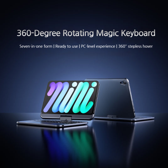 [With Backlit] Apple iPad Mini 6/7 8.3'' 6/7th Gen (2021/2024) 360-Degree Rotatable Magnetic Smart Wireless Toupad Keyboard Case - i-Station Mobile Phone & Electronic Device Repair and Accessories