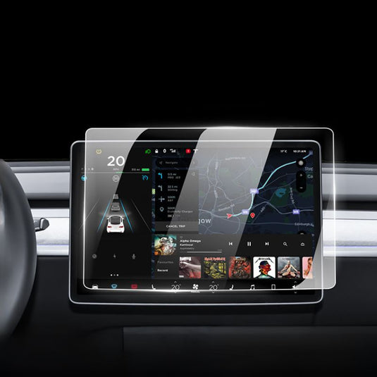 Tesla Model 3 & Model Y 15“ Front Tempered Glass Screen Protector - i-Station Mobile Phone & Electronic Device Repair and Accessories