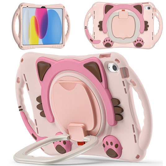 Apple iPad Air 4/5 10.9“ & Pro 11" EVA Kid Friendly Cat Style Heavy Duty Case with Handle Stand Ring - Polar Tech Australia