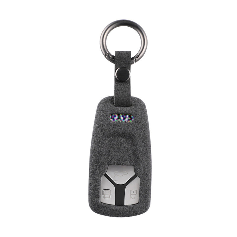 Load image into Gallery viewer, Audi Alcantara Car Remote Key Case For A4, A5, A6, Q5, Q7, S4, S5, S7
