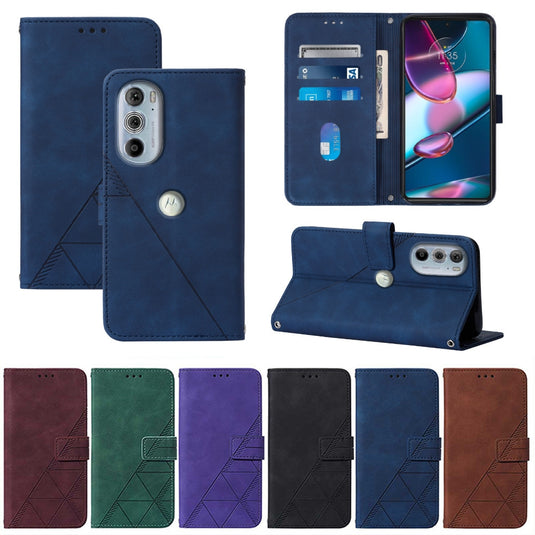 [With Shoulder Strap] [With Card Slot] Motorola G Stylus 2021 4G/5G - PU leather Crossbody Wallet Style Shockproof Phone Case