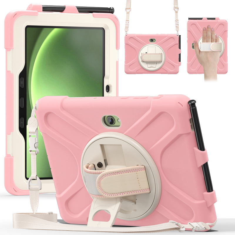 Load image into Gallery viewer, Samsung Galaxy Tab Active Pro / Active 4 Pro / Active 5 Pro Series - Heavy Duty 360 Degree Rotate Stand Hand Strap Case With Shoulder Strap - i-Station Mobile Phone &amp; Electronic Device Repair and Accessories
