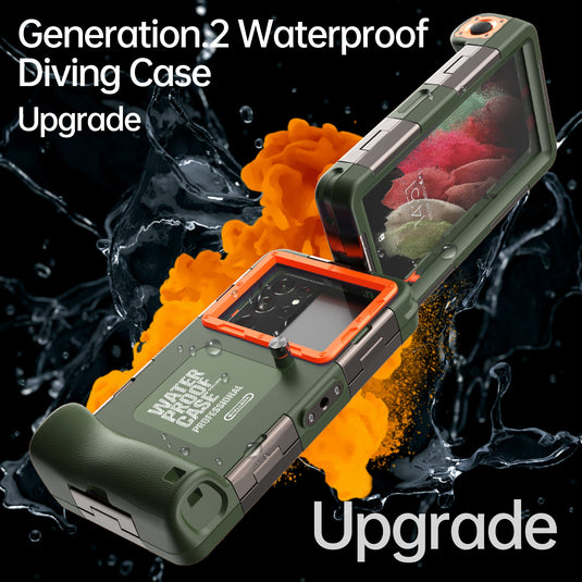 [15 Meters][Up to 6.8 inch] - Universal Redpepper Shellbox Full Covered Waterproof Heavy Duty Tough Armor Diving Case - Polar Tech Australia