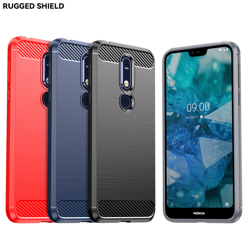 Load image into Gallery viewer, Nokia 7/7 Plus/7.1/7.2 - Shield Shockproof Rugged Heavy Duty Case With 2PC 9H Tempered Glass Screen Protector
