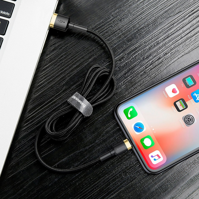 Load image into Gallery viewer, Baseus Cafule Fast Charge USB Data Charging Cable for iPhone 2M
