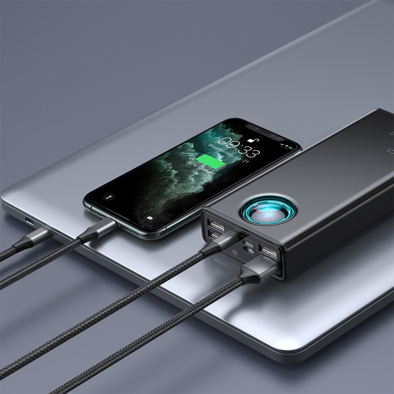 Load image into Gallery viewer, Baseus Amblight Digital Display Fast Charge Power Bank 30000mAh 65W QC3.0
