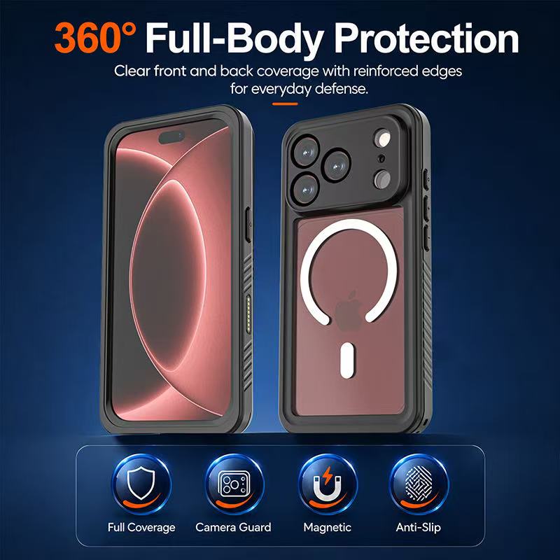Load image into Gallery viewer, [FS Series][Magsafe Compatible] Apple iPhone 17 / 18 Pro Full Covered Waterproof Heavy Duty Shockproof Armor Case
