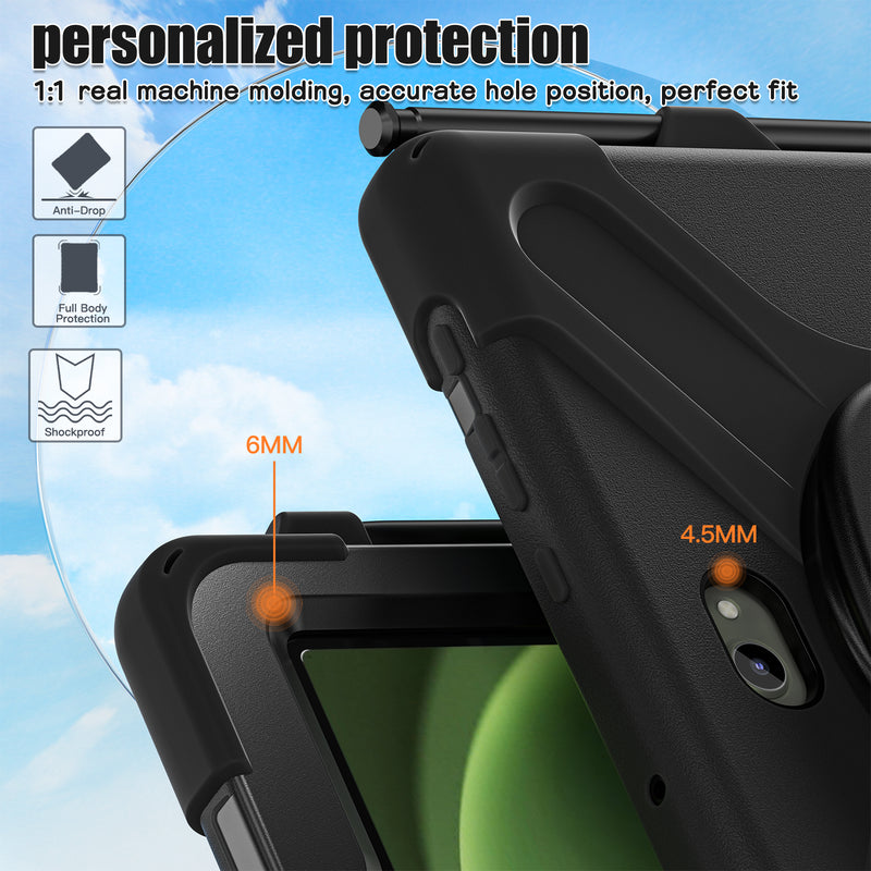 Load image into Gallery viewer, Samsung Galaxy Tab Active Pro / Active 4 Pro / Active 5 Pro Series - Heavy Duty 360 Degree Rotate Stand Hand Strap Case With Shoulder Strap - i-Station Mobile Phone &amp; Electronic Device Repair and Accessories
