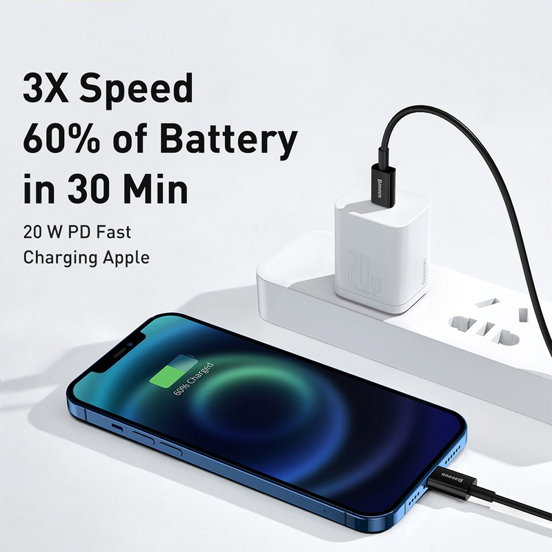 Load image into Gallery viewer, Baseus Superior Series Fast Charging Data Cable Type-C to iP PD 20W 2M
