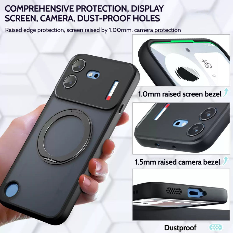 Load image into Gallery viewer, [Built-in Holder] Nothing Phone (4b) Matte Shockproof Stand Series Case

