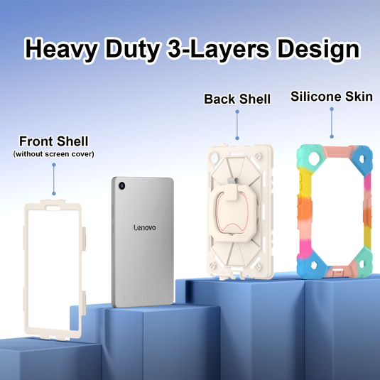 Lenovo Idea Tab 11” 2025 (TB336FU/TB336ZU) - Multi-functional Shockproof Heavy Duty Series Case With Shoulder Strap