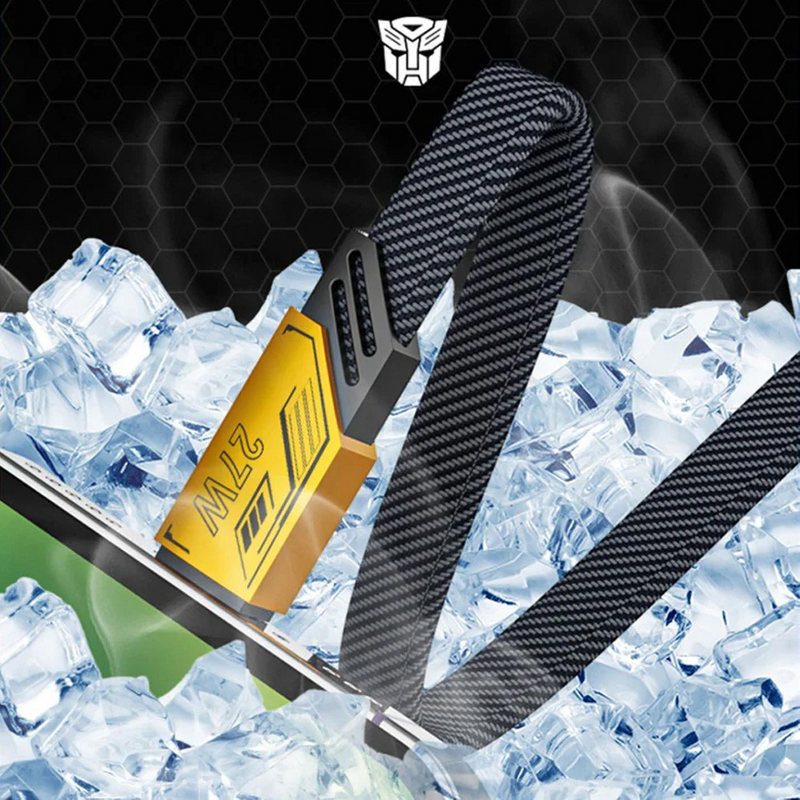 Load image into Gallery viewer, Transformers TF-A09 Braided Two-in-One Magnetic Charging Cable
