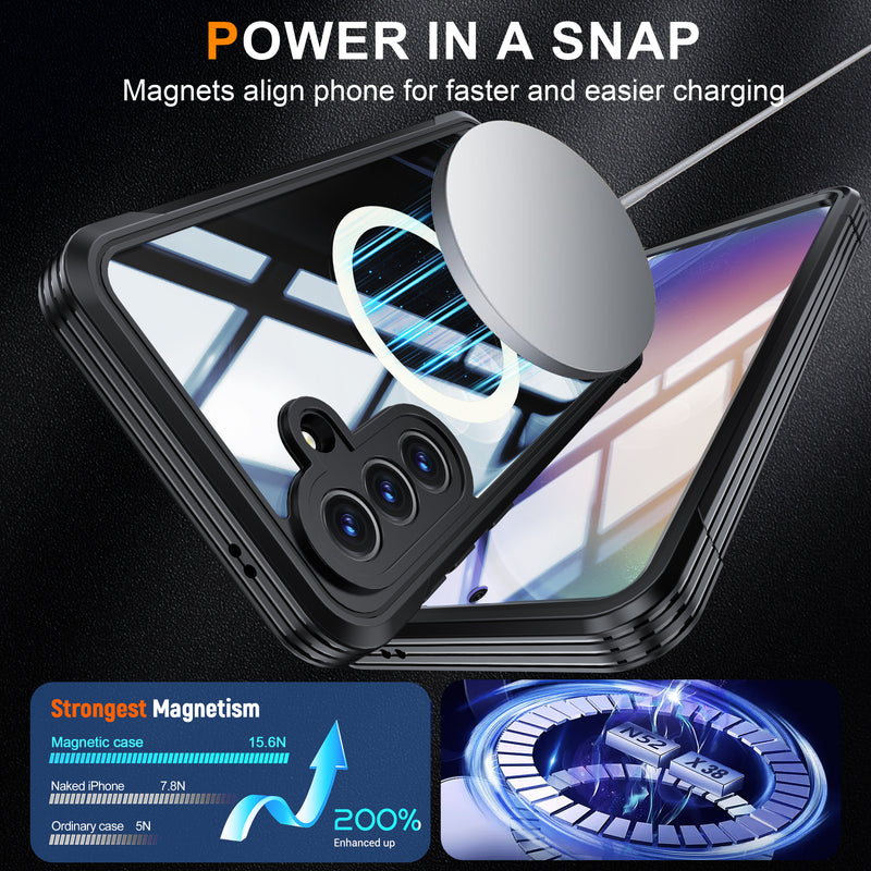 Load image into Gallery viewer, [Magsafe Compatible] Samsung Galaxy A36 &amp; A37 &amp; A56 - 9H Glass Three-proof Full Cover Heavy Duty Series Case - i-Station Mobile Phone &amp; Electronic Device Repair and Accessories
