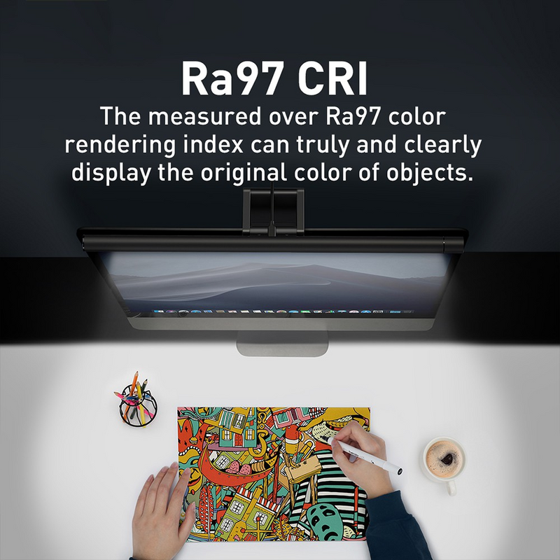 Load image into Gallery viewer, Baseus i-wok Series USB Asymmetric Light Source Screen Hanging Light (Fighting) Pro - Black - i-Station Mobile Phone &amp; Electronic Device Repair and Accessories
